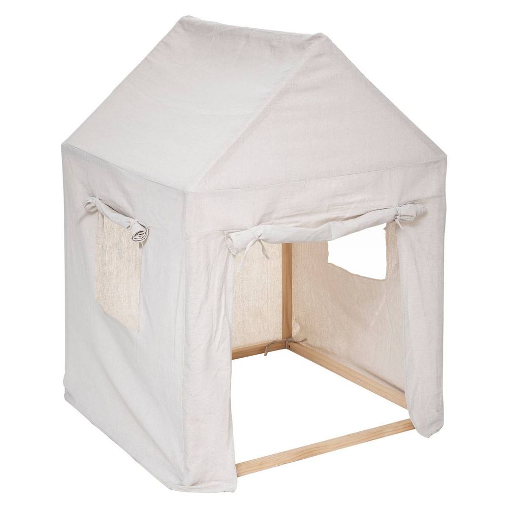 Cabane pour enfant toile safari 77x115cm pin