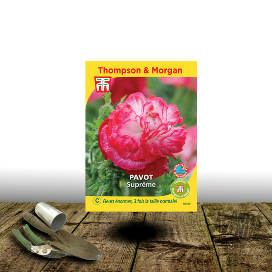 Graines de pavot suprême - thompson & morgan sachet