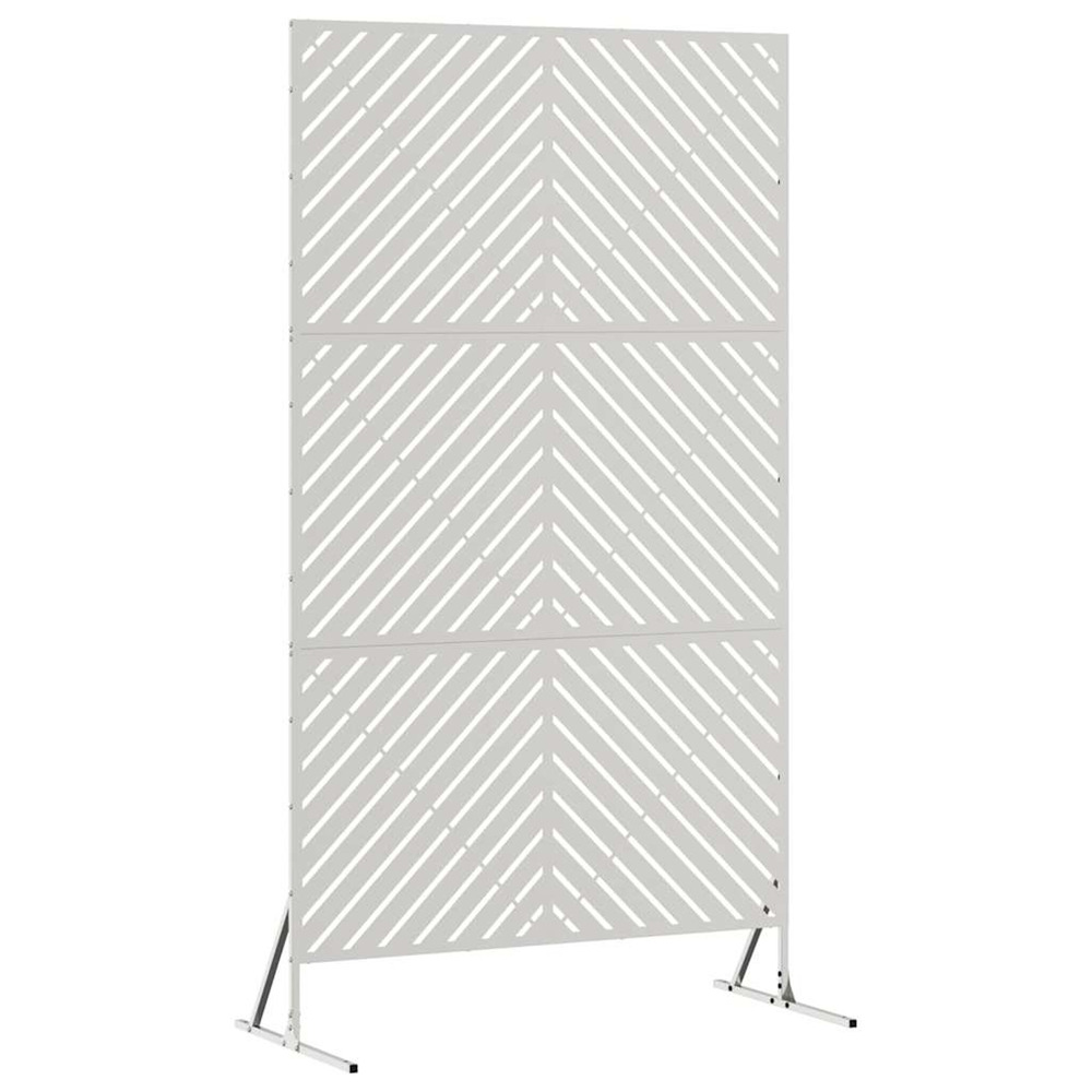 Écran de confidentialité gris 100 x 50 x 180 cm acier