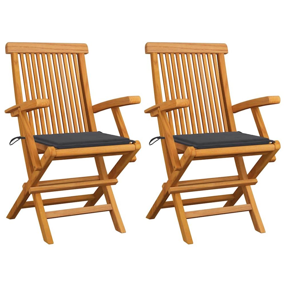 Chaises de jardin avec coussins