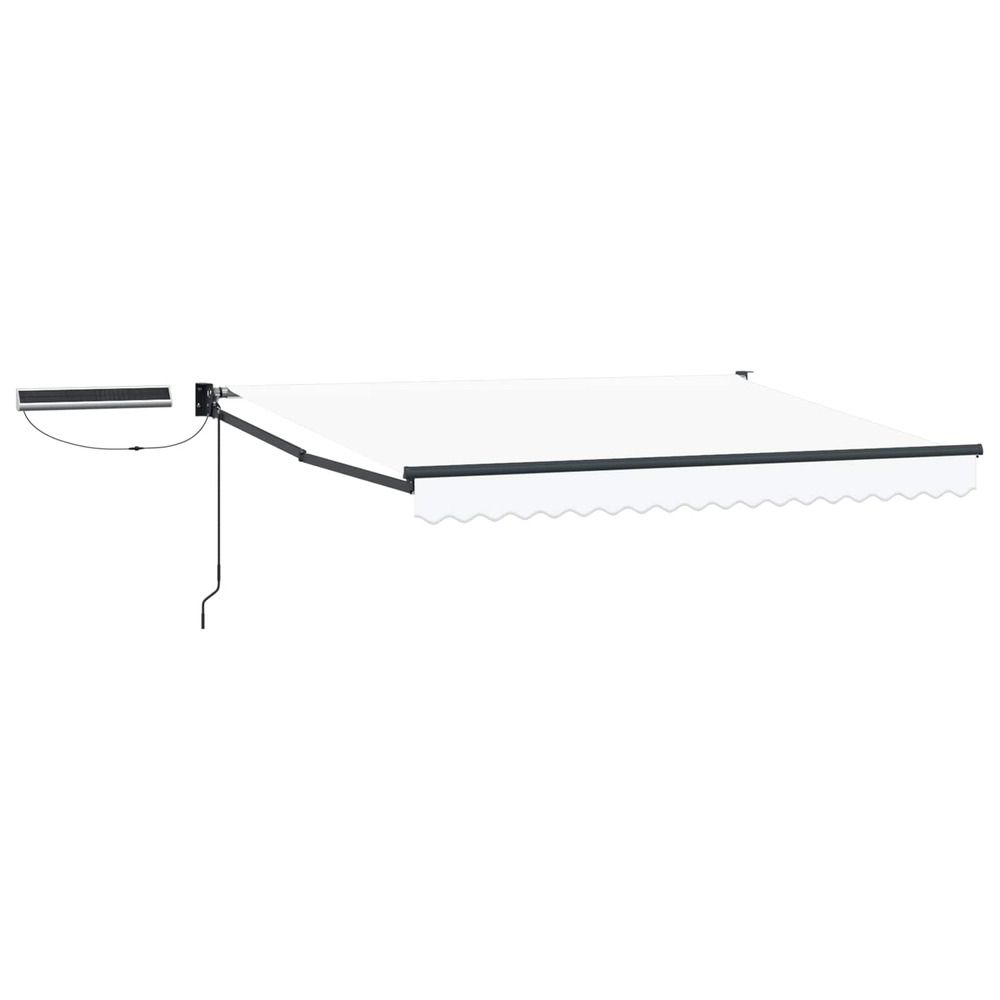 Auvent rétractable électrique blanc 3,5 x 2,5 m