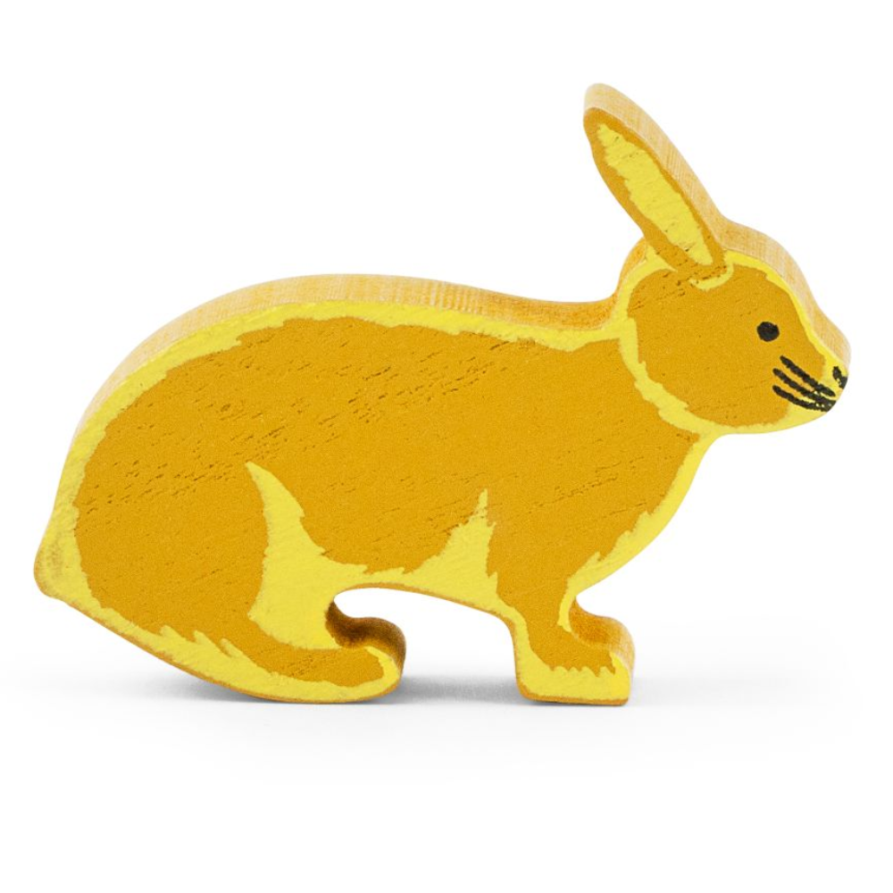 Figurine en bois fsc lapin