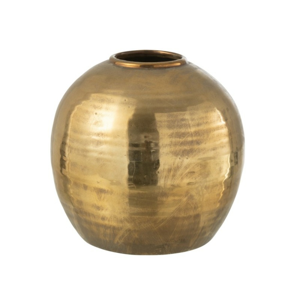 Vase en céramique doré 30x30x28 cm