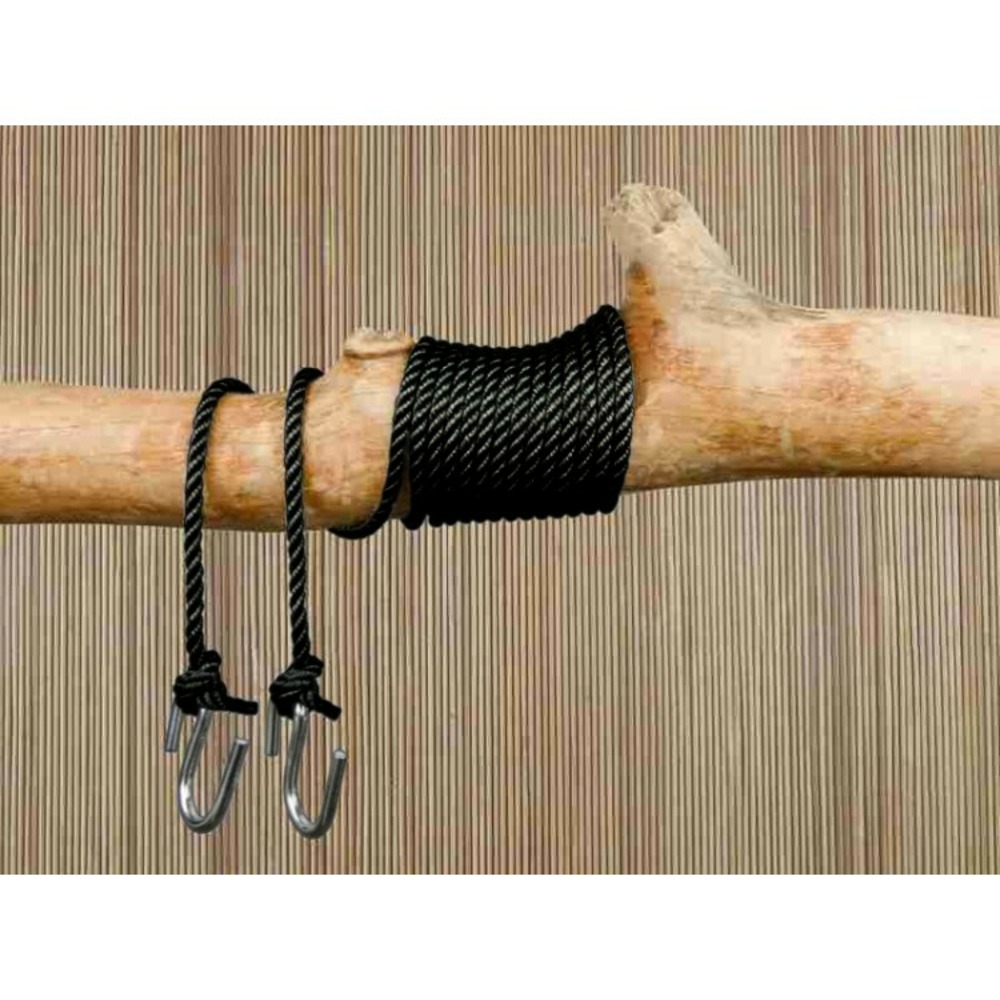 Kit fixation hamac noire