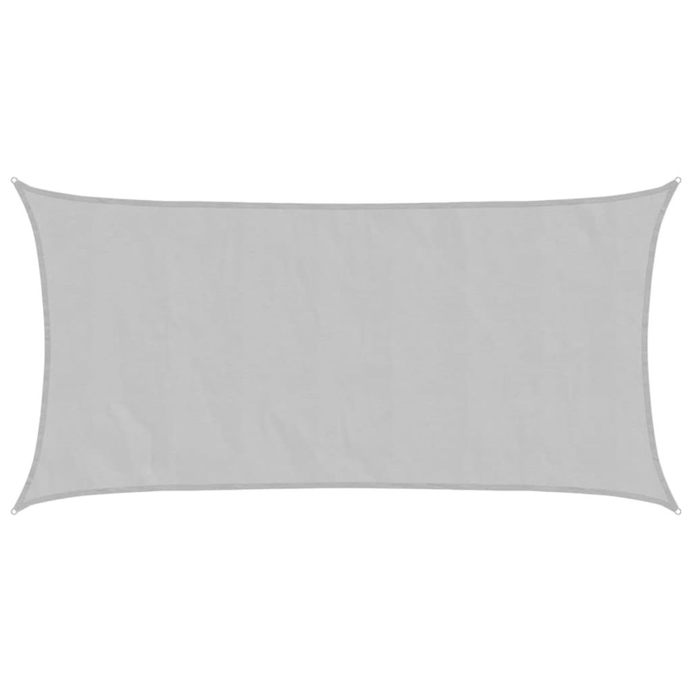Voile d'ombrage gris clair 4,5x2,5 m 100% polyester oxford