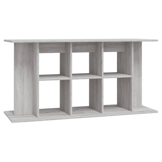 Support pour aquarium sonoma gris 120x40x60cm bois d'ingénierie