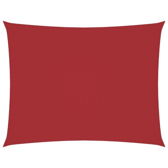 Voile de parasol tissu oxford rectangulaire 3x4,5 m rouge