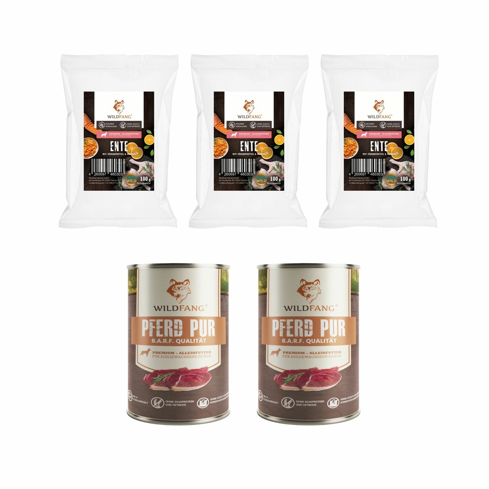 Wildfang - coffret gourmet adulte - aliments secs et humides - cheval