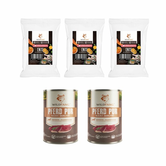 Wildfang - coffret gourmet adulte - aliments secs et humides - cheval
