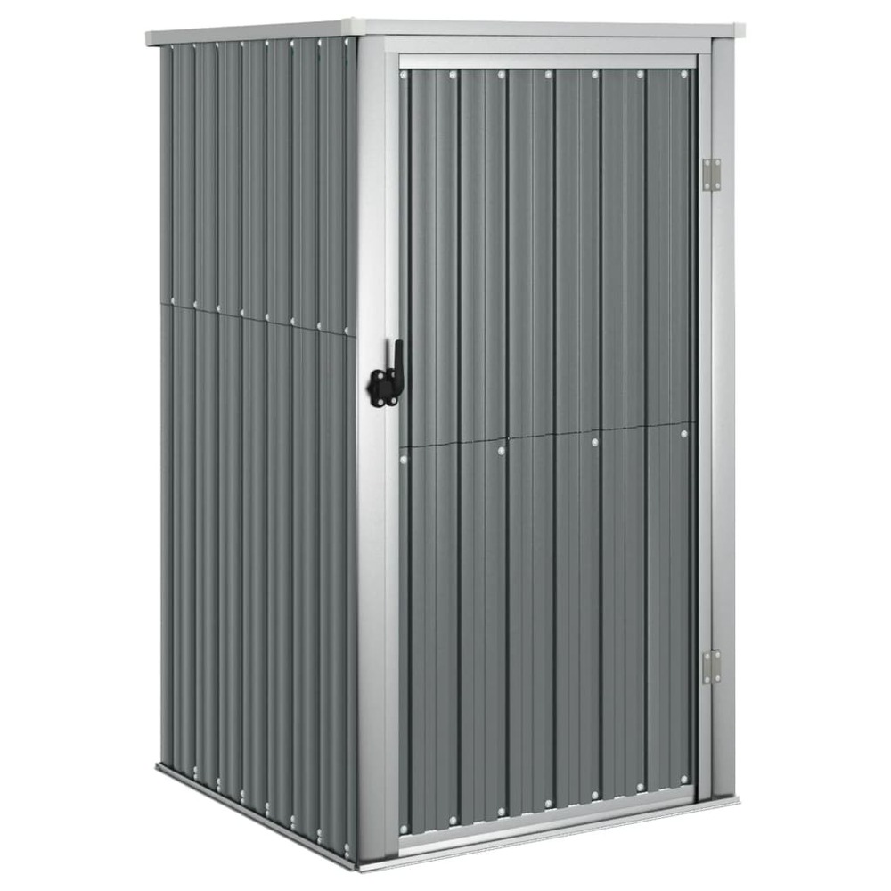 Abri de jardin cabane cabanon maison de stockage remise extérieur hangar outils robuste 88 x 89 x 161 cm acier galvanisé gris