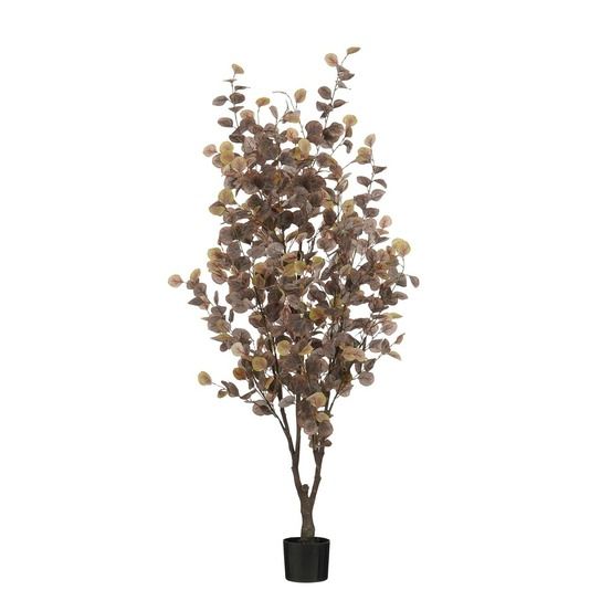Mica decorations eucalyptus plante artificielle en pot - h180 x ø80 cm - bronze