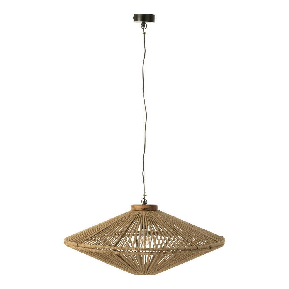 Lampe suspension en jute 