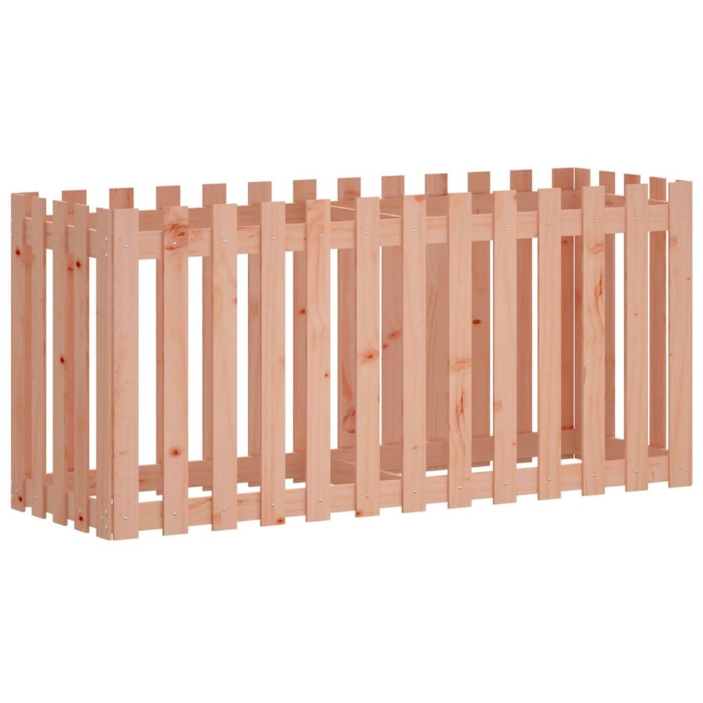 Lit surélevé de jardin design de clôture bois douglas massif