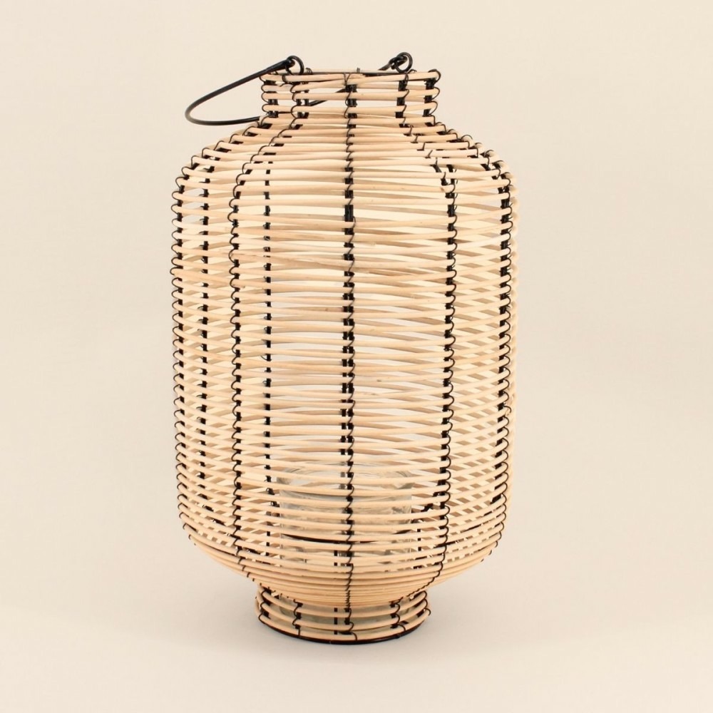 Lanterne en rotin 46cm, fatick