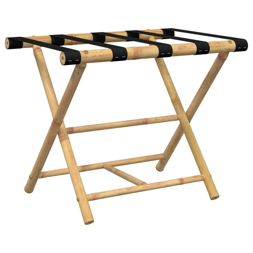 Porte-bagages pliant 62x42x50,5 cm bambou
