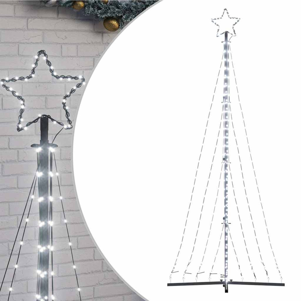 Sapin de noël à led 447 led blanc froid 250 cm