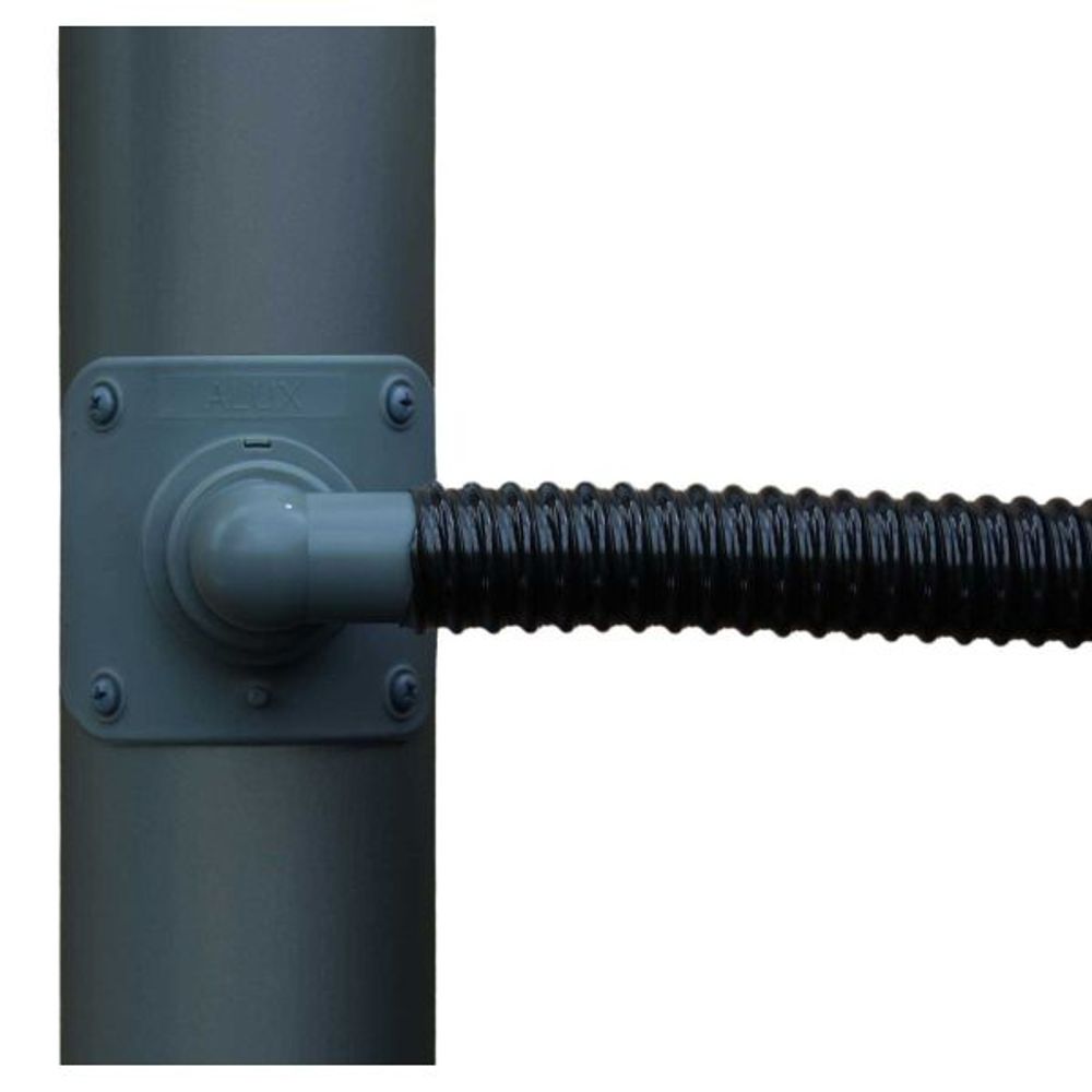 Collecteur d'eau anthracite pour gouttière circulaire pour descente circulaire 8
