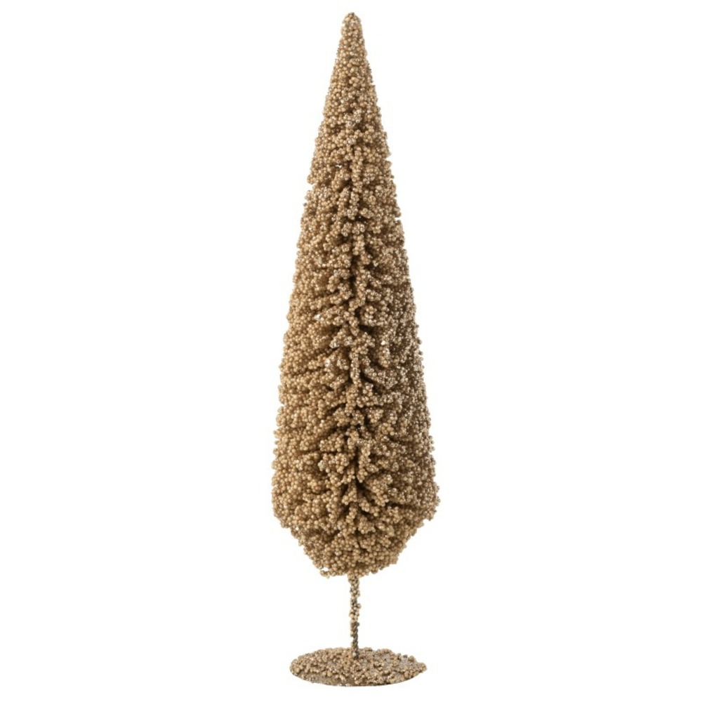 Sapin de noël en plastique champagne 14x14x54 cm h54