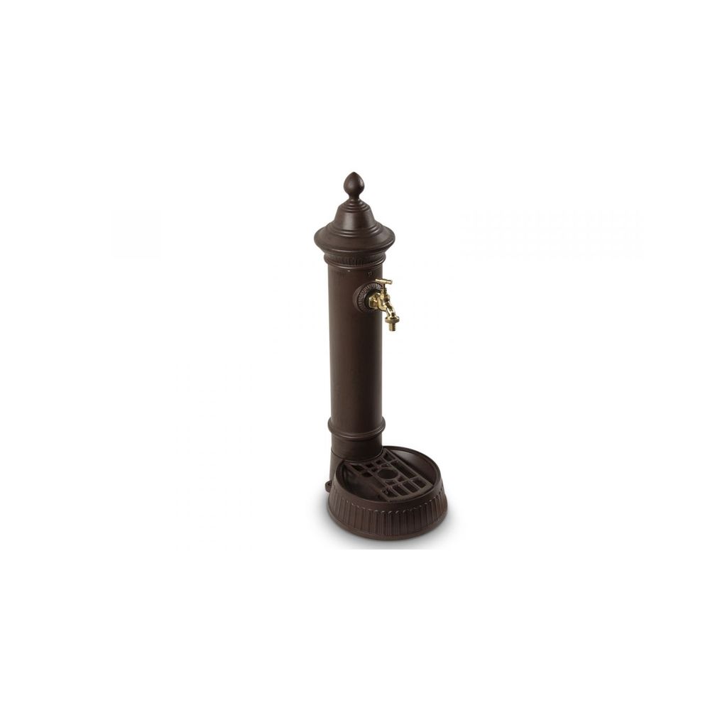 Fontaine de jardin aluminium marron 26x32x72cm | Truffaut