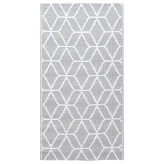 Tapis d'extérieur arakil gris 190x290 cm pp