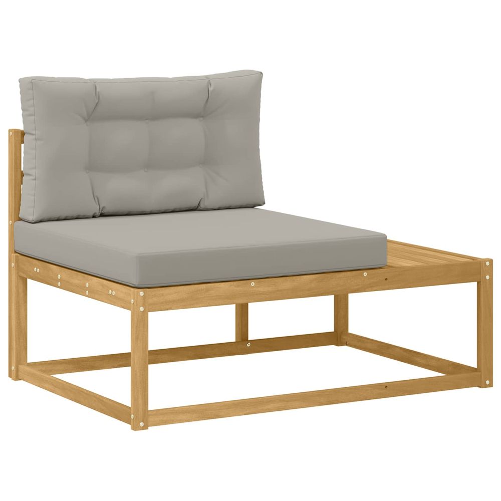 Canapé d'extérieur en bout blanc 115 x 83 x 73 cm polyester