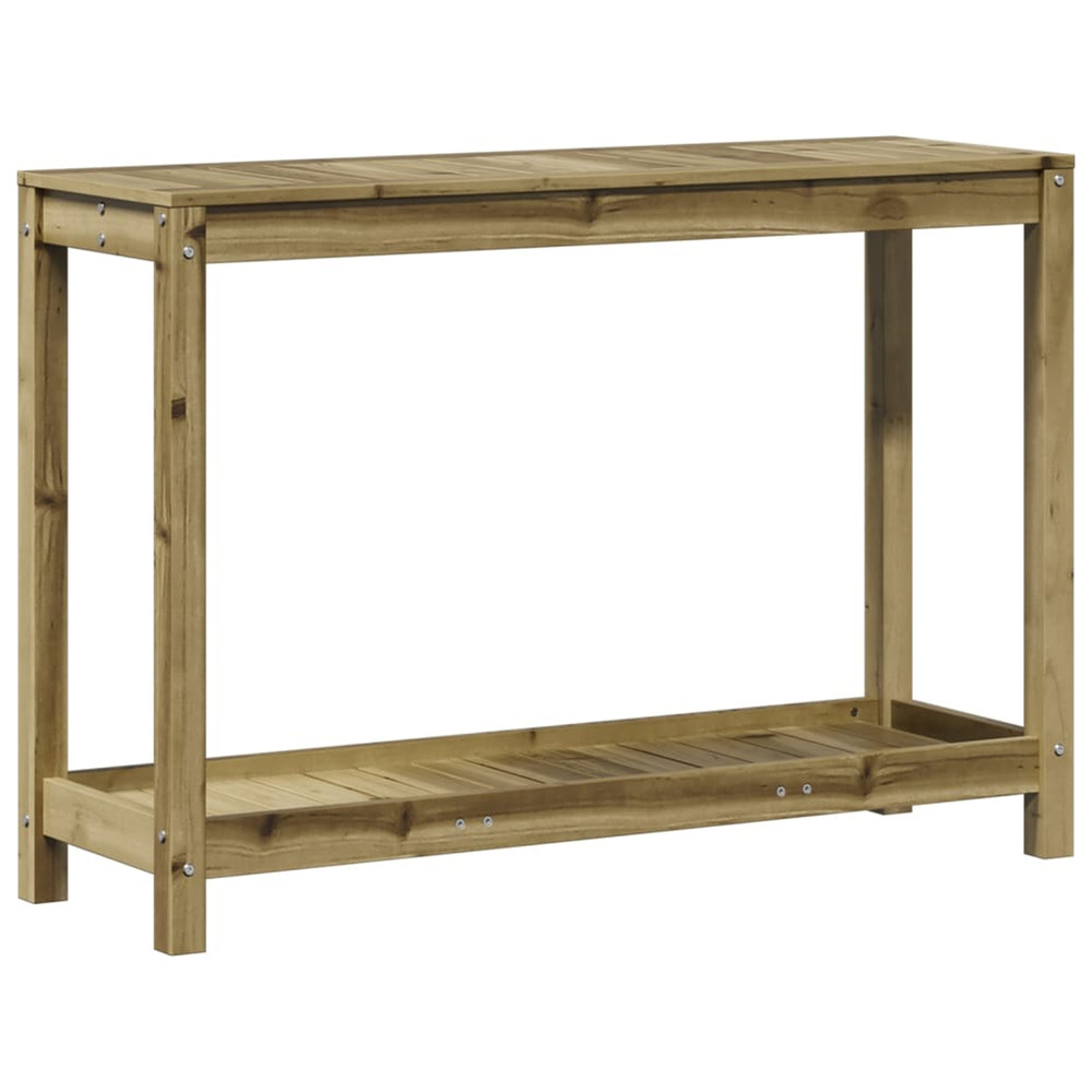 Table de rempotage avec étagère 108x35x75 cm bois pin imprégné