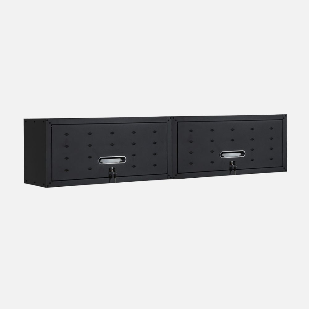 Lot de 2 meubles hauts de rangement pour garage