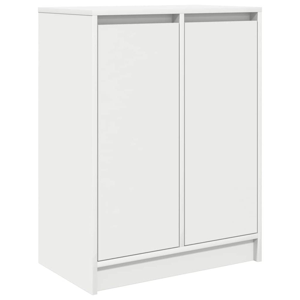 Buffet blanc 57x34x76 cm bois d'ingénierie