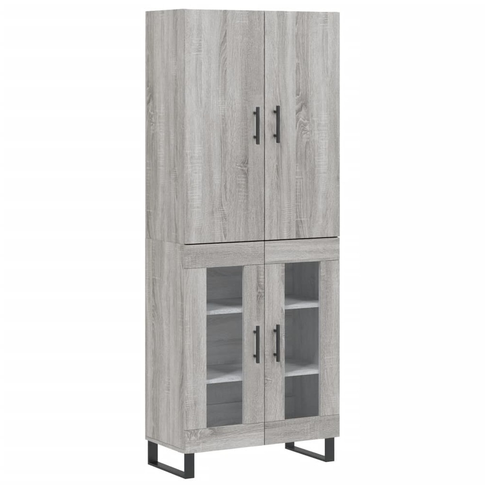 Buffet bahut commode armoire meuble de rangement organisateur cuisine salle de séjour salon haut sonoma 69,5 x 34 x 180 cm bo