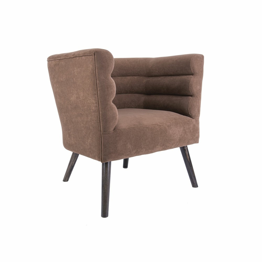 Fauteuil de salon design velours explicit