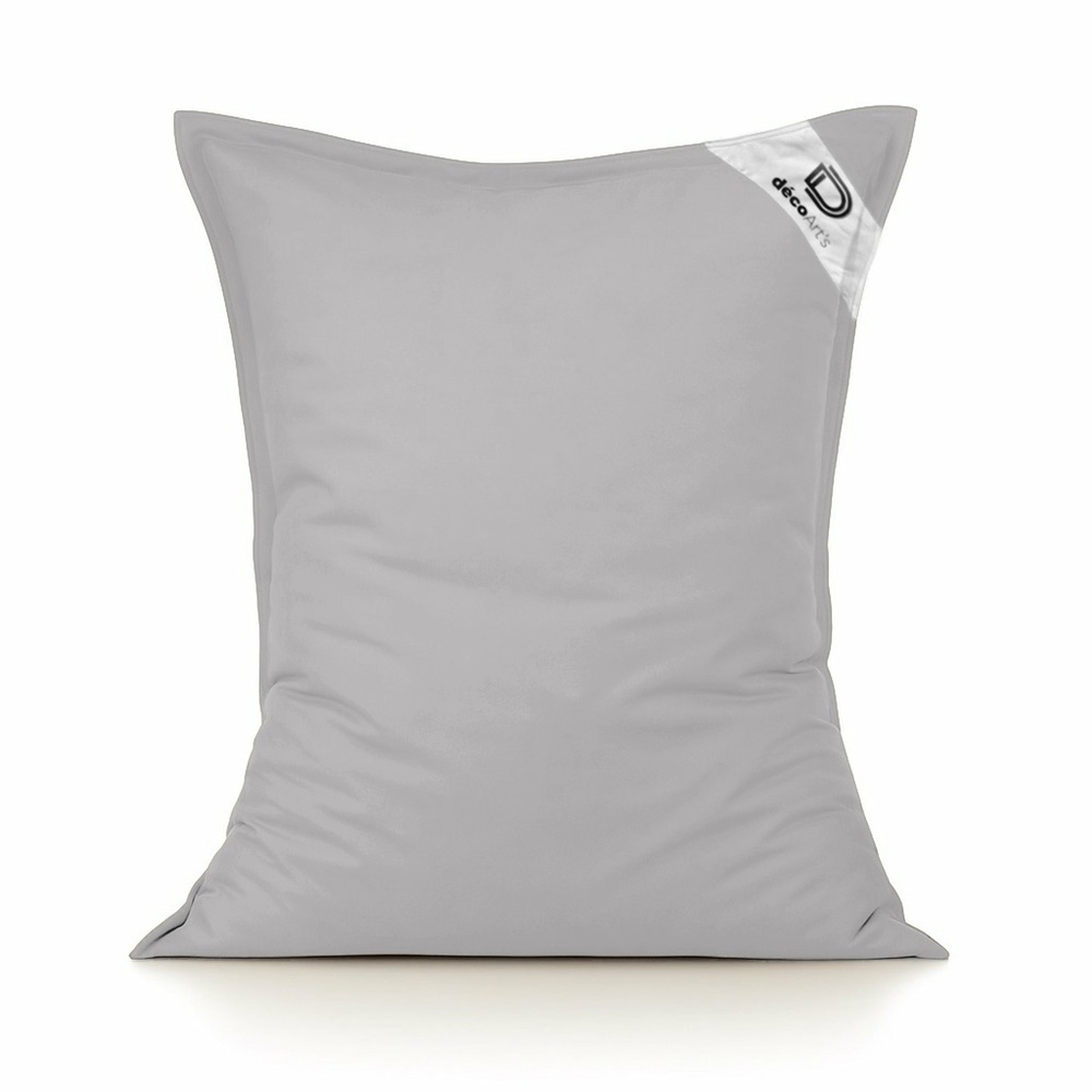 Housse pour pouf géant xl 120x80cm - gris galet