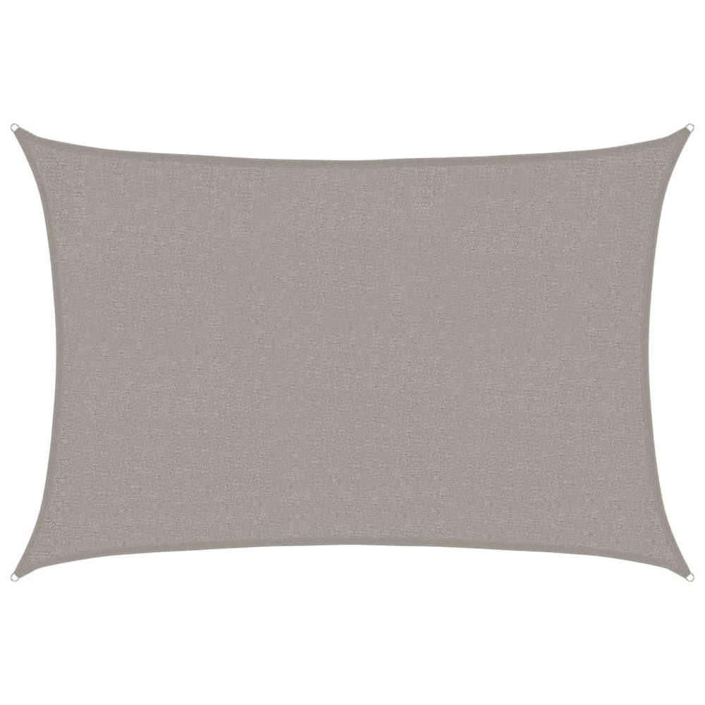 Voile d'ombrage 160 g/m² rectangulaire gris clair 2x2,5 m pehd