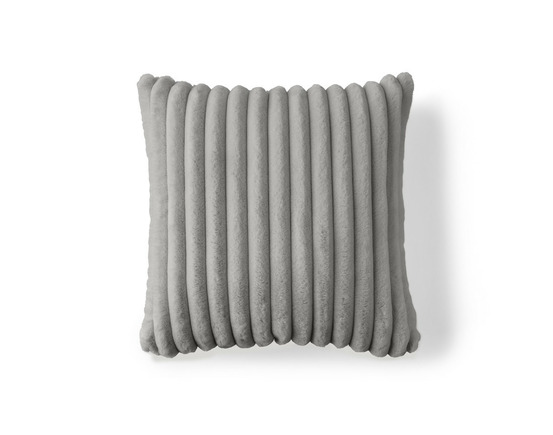 Sierra - coussin - en fausse fourrure côtelé - 40x40 cm