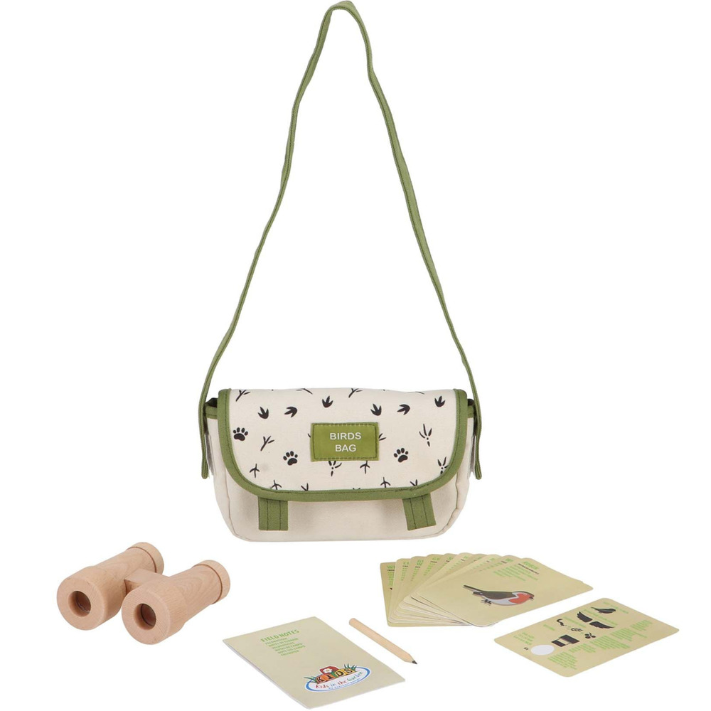 Set explorateur avec sac pour enfant oiseaux