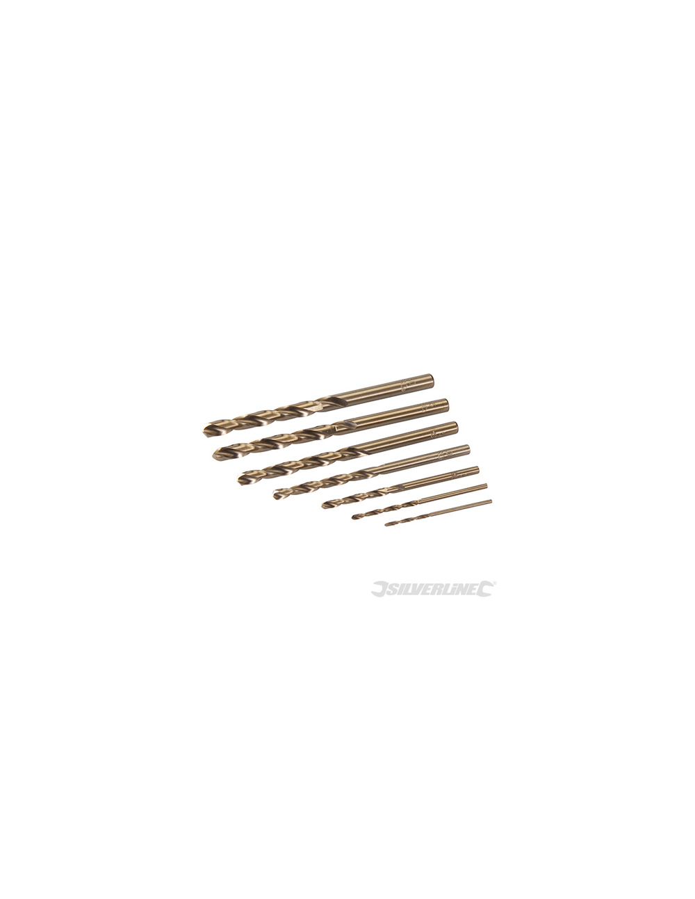 Silverline - mèches au cobalt, 7 pcs - 1,5 - 6 mm