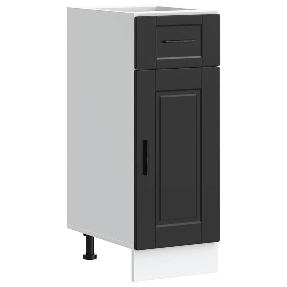 Armoire de cuisine porto noir bois d'ingénierie