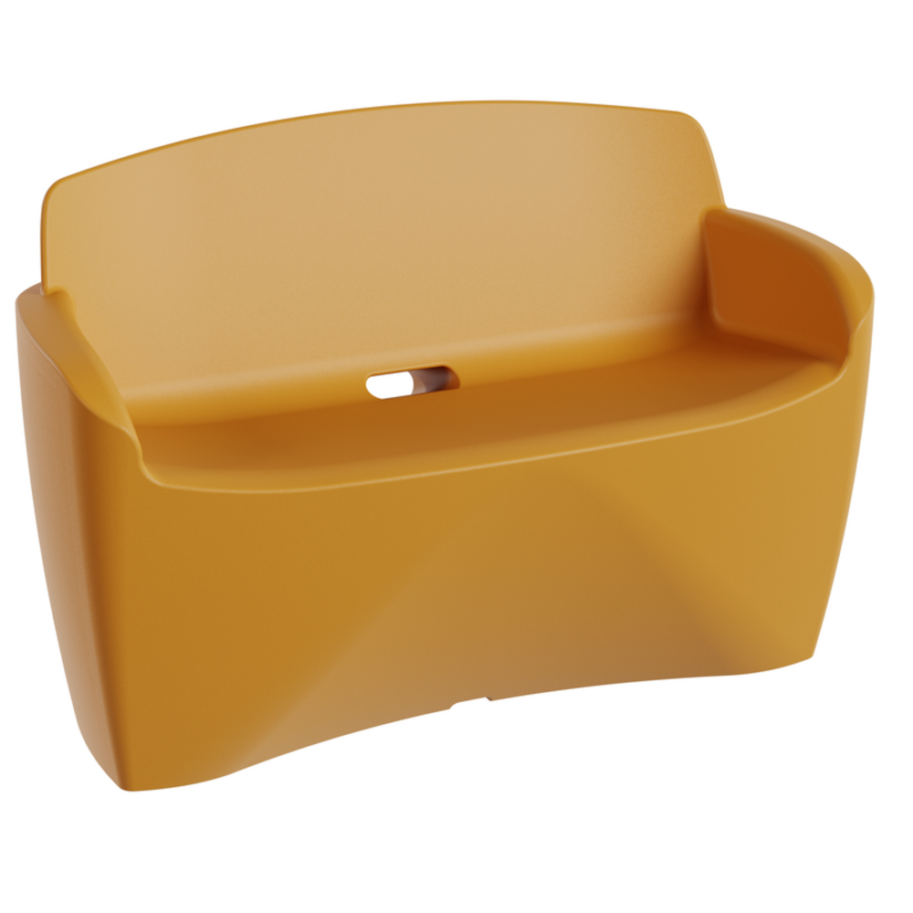 Banquette deux places neotwin jaune narcisse