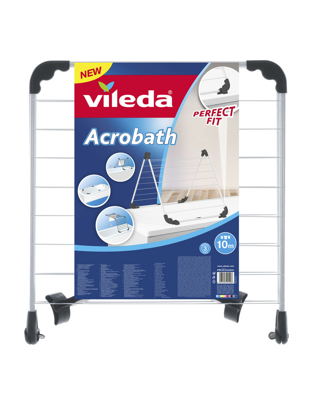 Sechoir baignoire luxe blanc 10m - topcasa