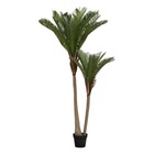 Palmier artificiel 2 troncs h180cm vert