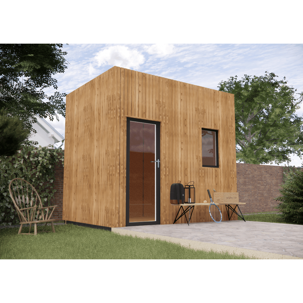 Studio de jardin re2020 en bois 3,3 x 2,4 x 3,2 m / isolation re2020 avec plancher isolé
