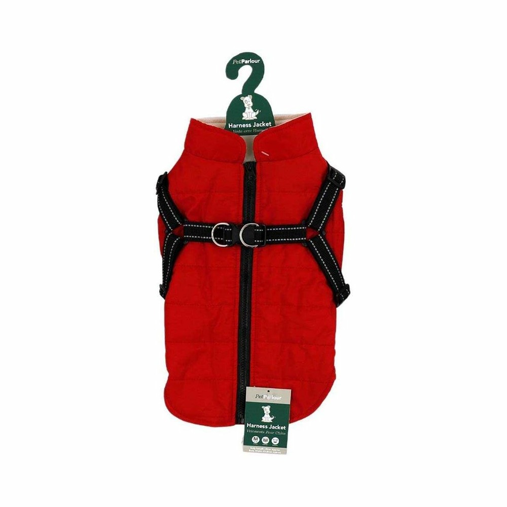 Veste harnais pour chien 35 cm rouge