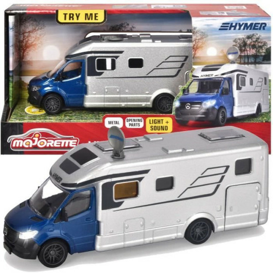 - camping car mercedes - 19 cm - portes ouvrantes - son et lumiere