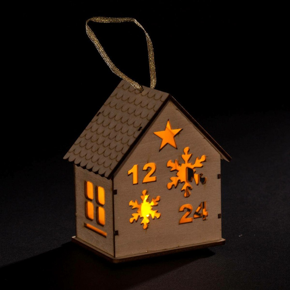 Suspension noël chalet 1 led