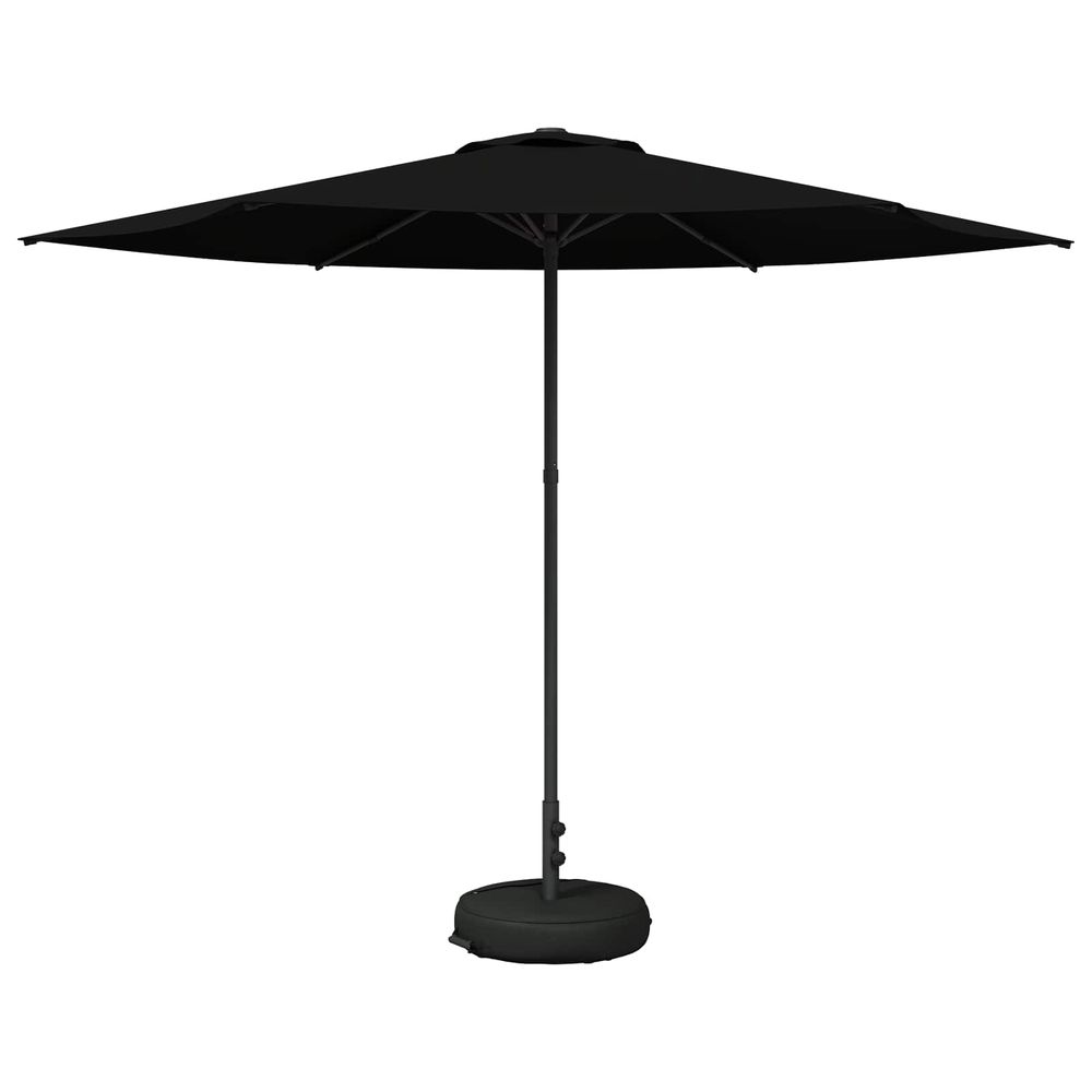 Parasol de jardin avec base 300 x 300 cm polyester