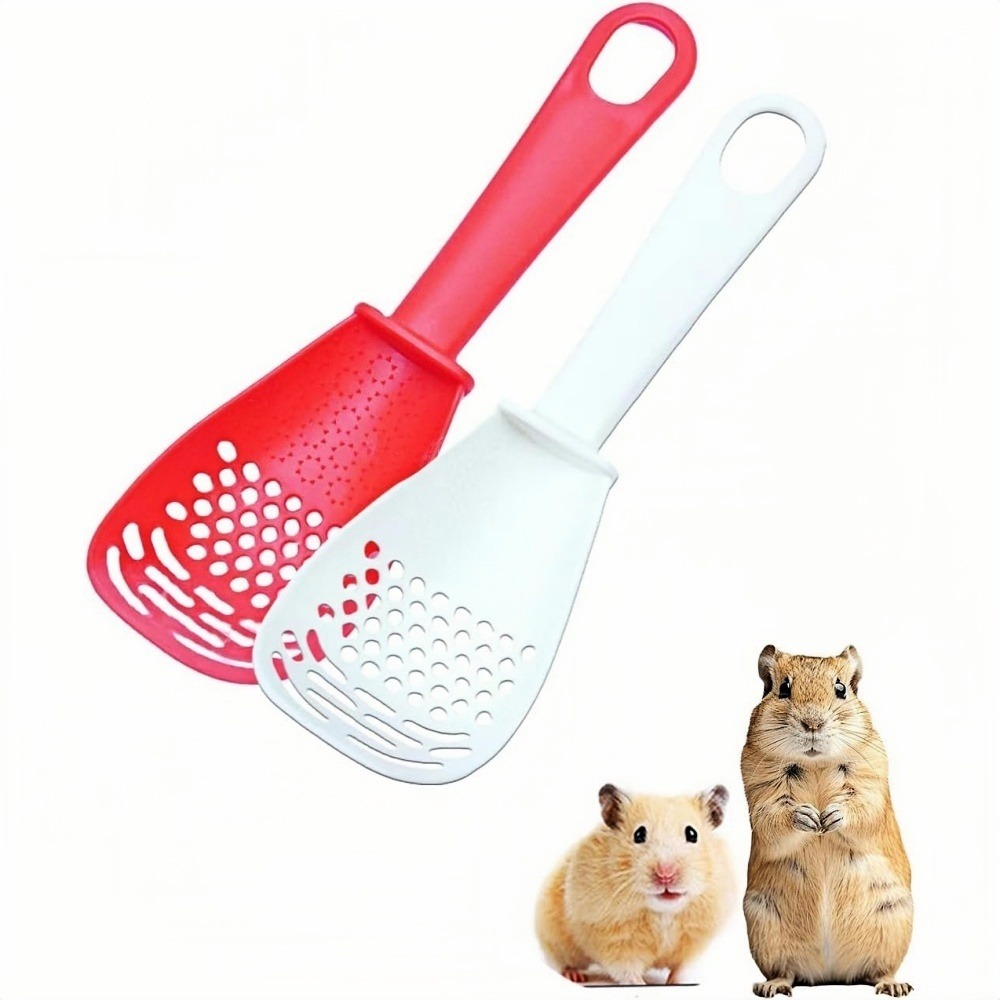 Lot de 2 pelles de bain en plastique pour petits animaux