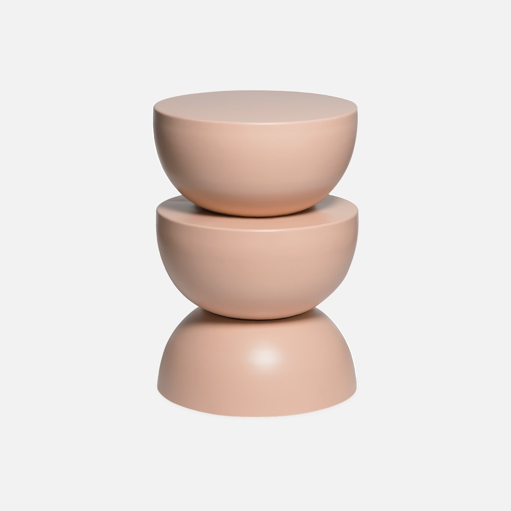 Table d'appoint, bout de canapé, table de chevet en métal, coumba, ø32 x 46.5cm