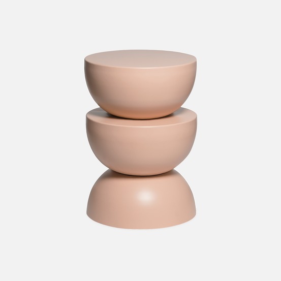 Table d'appoint, bout de canapé, table de chevet en métal, coumba, ø32 x 46.5cm