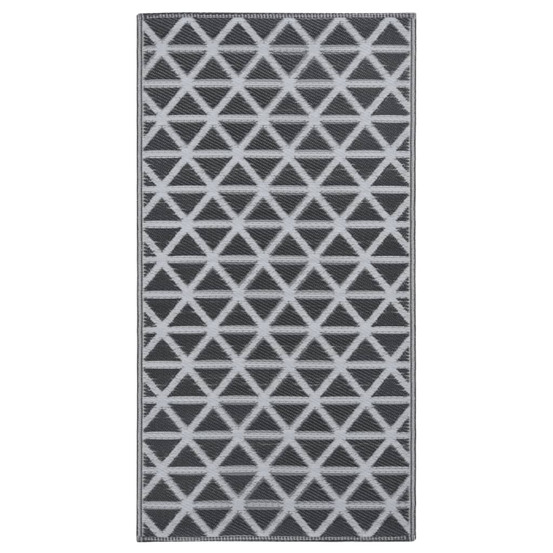 Tapis d'extérieur arakil noir 190x290 cm pp