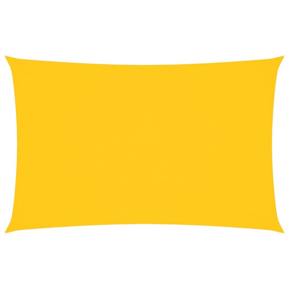 Voile de parasol tissu oxford rectangulaire 2x5 m jaune
