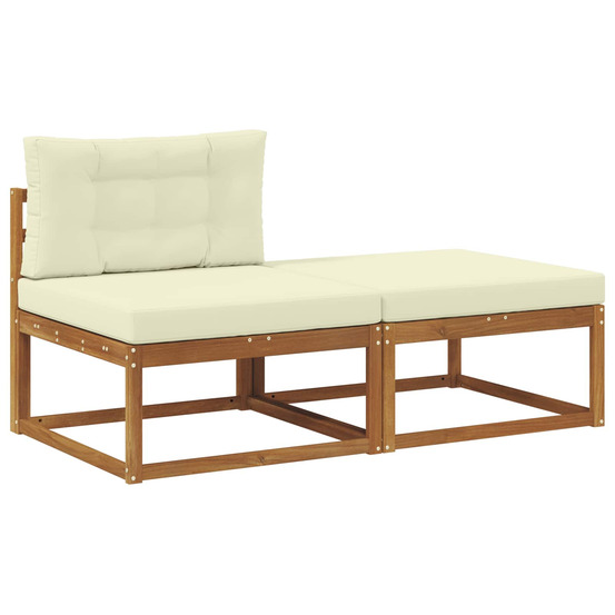Unité de canapé sectionnel avec coussin 2 pièce naturel